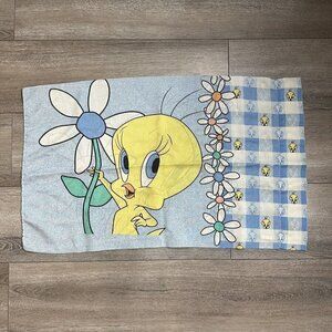 Tweety Bird Daisy Flowers 1 Pillow Cases Dan River Vintage 1998 Warner Brothers